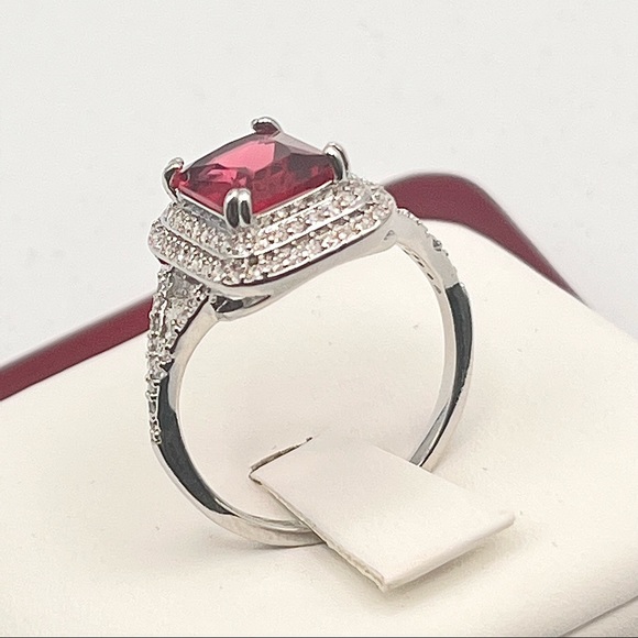 Ruby in Silver Setting Ring - Picture 4 of 5